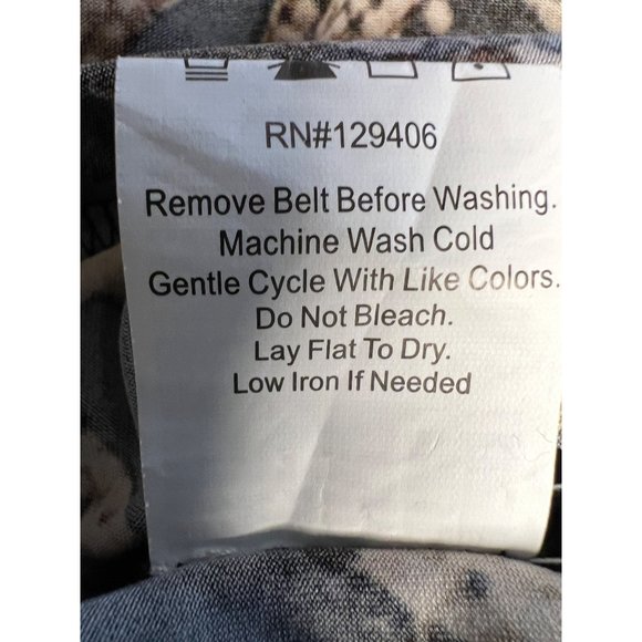 Venus woman’s small snake print romper elastic waist pockets straight leg - Picture 13 of 13